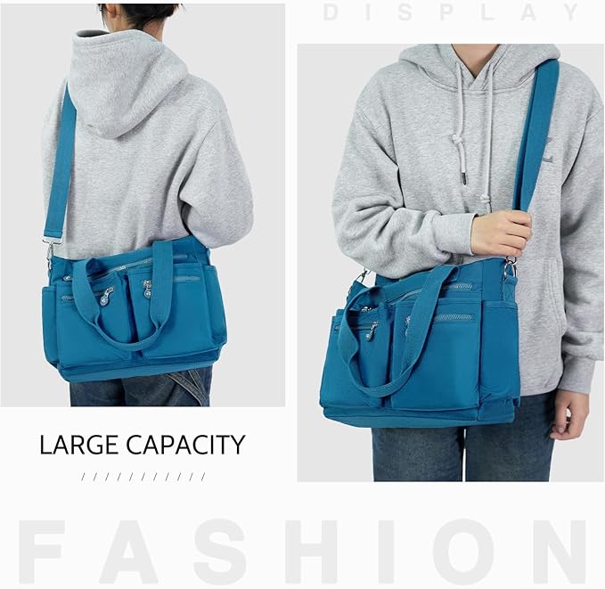 Tote Bag for Women Canvas Handbags for Woman Crossbody Bags with Multiple Pockets