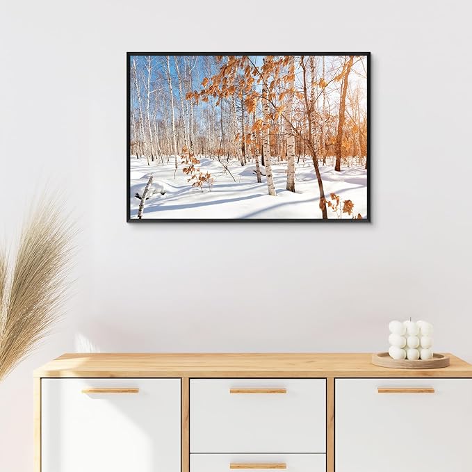 Golden State Art, 16x24 Aluminum Picture Frame, Black Metal Thin Poster Frames for 16 x 24 inch Photo, Acrylic Front, Wall Hook for Horizontal or Vertical Display, 3 Pack