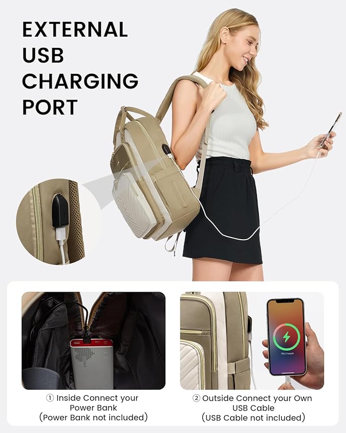 LOVEVOOK 17.3 Inch Laptop Backpack for Women,Fashion Work Travel Backpack,Waterproof Day Pack Purse for Teacher Nurse