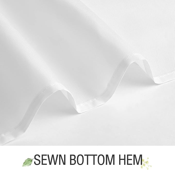 Gibelle Extra Long Shower Curtain 72 x 84, Emerald Green Floral Shower Curtain for Bathroom, Watercolor Plant Eucalyptus Leaves Fabric Shower Curtain Set with Hooks