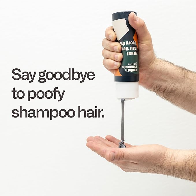 Modern Mammals Men's Shampoo Alternative I Sulfate Free CoWash I Enhances Natural Hair Volume I Lather Free, Cleansing, Hydrating, Replaces Conditioner, 2 in 1, I Barber Recommended I 8oz bottle