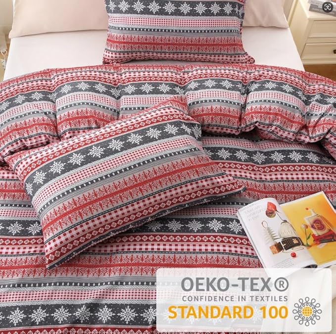 MUXHOMO Duvet Cover King Size 3 Pieces Floral Duvet Cover with Boho Flower Patterns Soft Microfiber Bedding Set with Zipper Closure 4 Ties (2 Pillow Cases 20"x36")