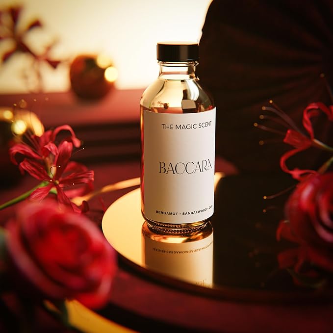 Baccara Diffuser Oil - Hotel & Home Luxury Scents Inspired by Baccarat Rouge - Diffuser Oil Scents for Home Designed for Use in All Diffusers - 16.9 fl oz, 500 mL