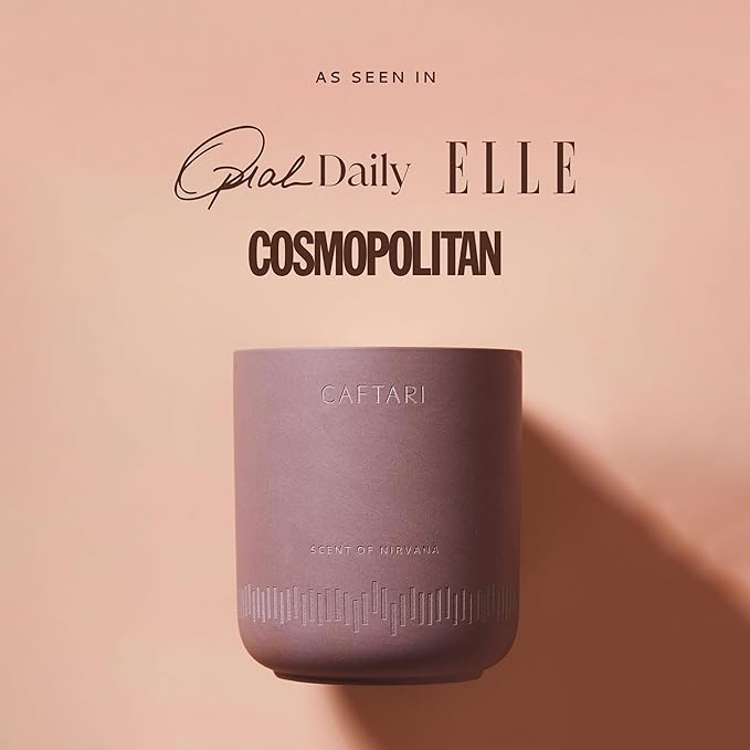 Luxury Aromatherapy Candle | Oudh, Cedarwood & Patchouli | 60 Hour Burn | Clean Coconut Soy Wax | Vegan, Gift-Ready Candle for Stress Relief, Home Spa Feel | Scent of Nirvana