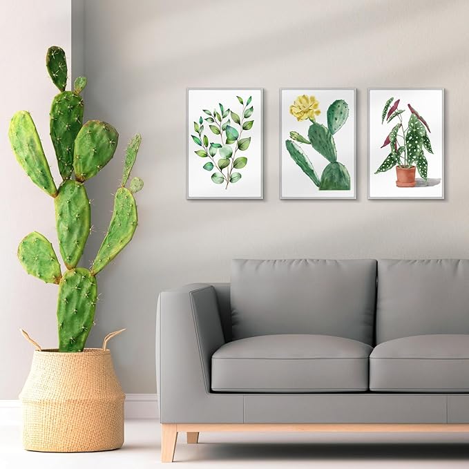 Golden State Art 13x19 Picture Frame 3 Pack - Aluminum Frames with 11x17 Removable Mats & Real Glass, Display 13x19 Posters or 11x17 Photos - Silver Gallery Wall Frames for Home Office Decor