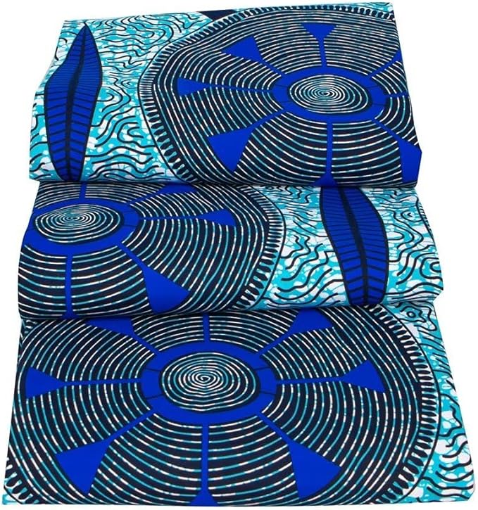 African Fabric 6 Yard Printed Wax Cloth African Ankara Fabric for Party Dress