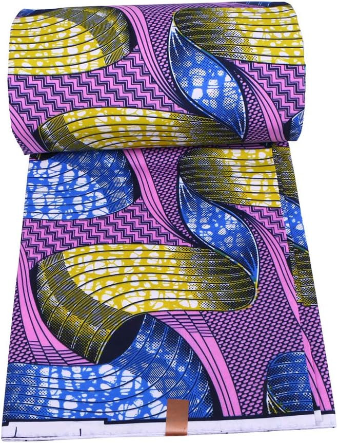 African Wax Prints Fabric New Ankara Bazin 6 Yards African Fabric for Party Dress A12