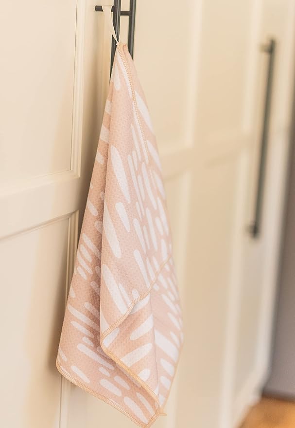 || 3 Pack|| Kitchen Towels || Dish Towels || Tea Towels || Highly Absorbent || Hanging Loop || Dish Cloths || Modern || Designer Prints (Neutrals)