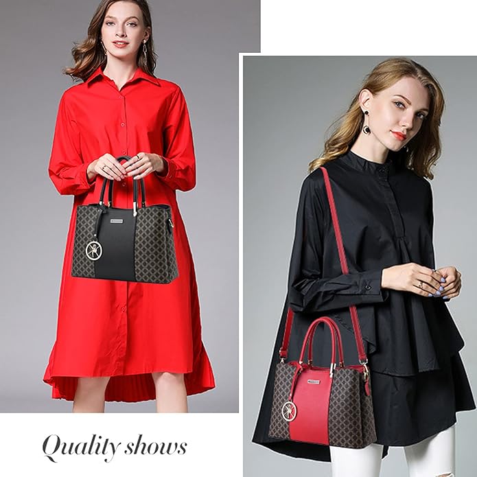 KURGOOL Women Purses and Handbags Top Handle Satchel Shoulder Bags Messenger Tote Bag for Ladie