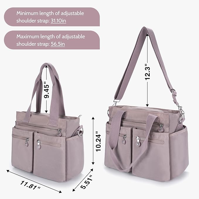 Tote Bag for Women Canvas Handbags for Woman Crossbody Bags with Multiple Pockets