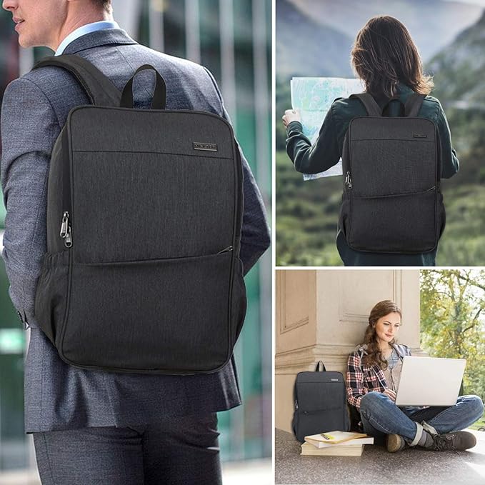 MAXTOP Laptop Backpack for Women Men College Bookbag Business Travel Backpack Water Resistant Computer Backpack with USB Charging Port Fits 15.6 Inch Laptop