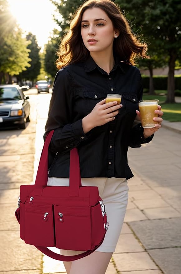 Tote Bag for Women Canvas Handbags for Woman Crossbody Bags with Multiple Pockets