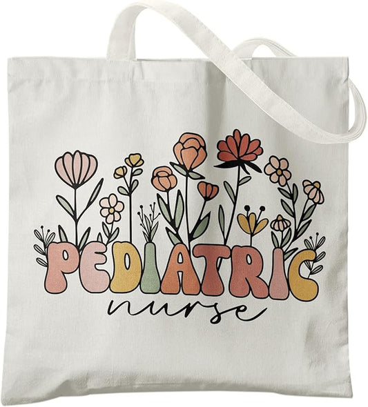 Nurse Canvas Tote Bag for Women,Registered Nurse Appreciation Gifts, Reusable Grocery Shopping Bags