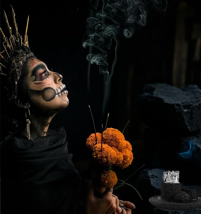 4 in 1 Cement Holder for Incense Sticks/Palo Santo/Sage Sticks/Candle