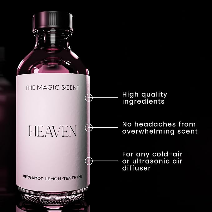 Heaven Hotel Scent Diffuser Oil - Cold-Air & Ultrasonic Fragrance Oil for Diffuser Inspired by The Aria Hotel, Las Vegas - Essential Oil Aromatherapy (500 ml)