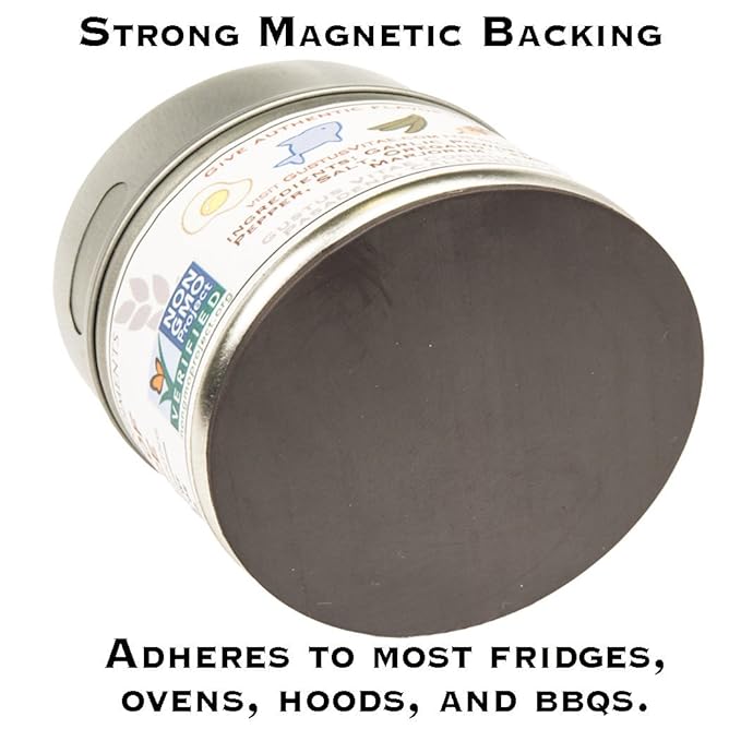 Taste of Jamaica | Authentic Gourmet Jerk Seasoning | Artisanal Spice Blend | Non GMO, All Natural | Handmade in Small Batches in USA | GLP-1 Friendly | Magnetic Tin | 1.5 Ounce | Gustus Vitae | #6