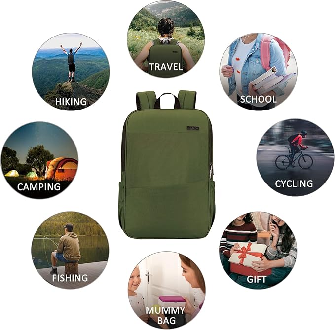 MAXTOP Deep Storage Laptop Backpack with USB Charging Port[Water Resistant] College Computer Bookbag Fits 16 Inch Laptop