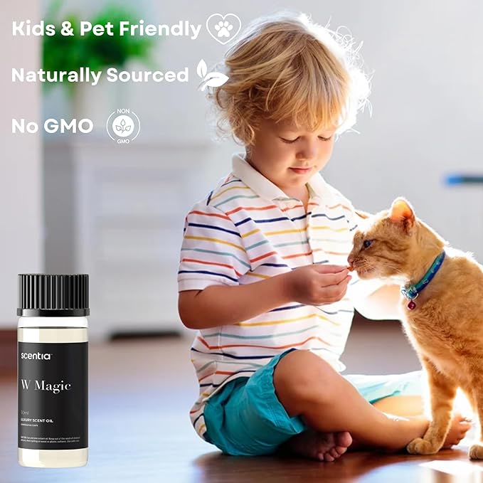 W Magic Hotel Diffuser Oil Inspired by W Signature Hotel - 50 mL 1.69 fl oz - Fragrance Oil Blend Bergamot, Lemongrass & Jasmine for Aromatherapy Diffusers and Humidifiers