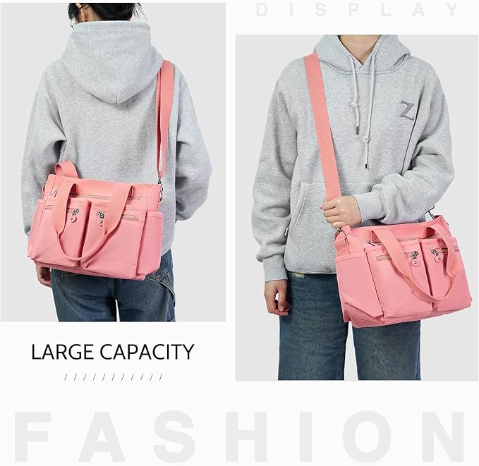 Tote Bag for Women Canvas Handbags for Woman Crossbody Bags with Multiple Pockets