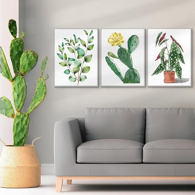 Golden State Art 18x24 Picture Frame 3 Pack - Aluminum Frames with 16x20 Removable Mats & Real Glass, Display 18x24 Posters or 16x20 Photos - Silver Gallery Wall Frames for Home Office Decor