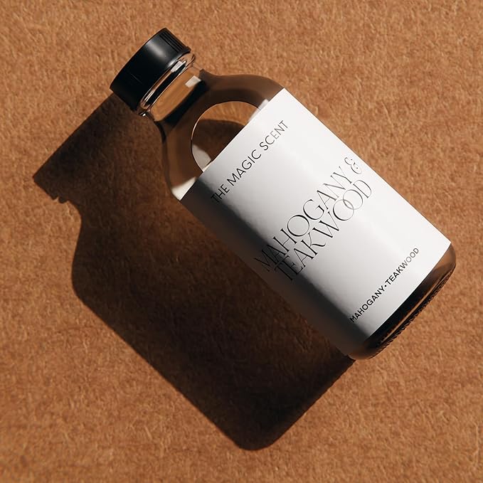 Mahogany & Teakwood Diffuser Oil - Hotel & Home Luxury Scents Inspired by Abercrombie & Fitch - Diffuser Oil Scents for Home Designed for Use in All Diffusers - 16.9 fl oz, 500 mL