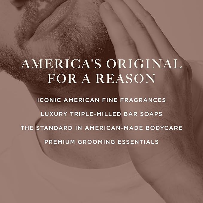 Caswell-Massey Men’s Bar Soap Gift Set - Newport, Oaire & Greenbriar - Moisturizing Triple-Milled Body Wash Bars for All Skin Types, Plant-Based & Essential Oils Formula, Made in USA, 3 x 5.8 oz