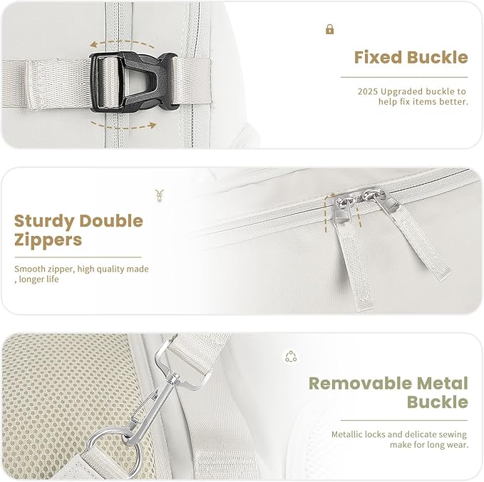 Travel Backpack for Women, Carry On Backpack Flight Approved, Personal Item Travel Bag with USB Charging Port, Casual Daypack College Bag Suitcase Backpack for Weekend, Fit 16 Inch Laptop