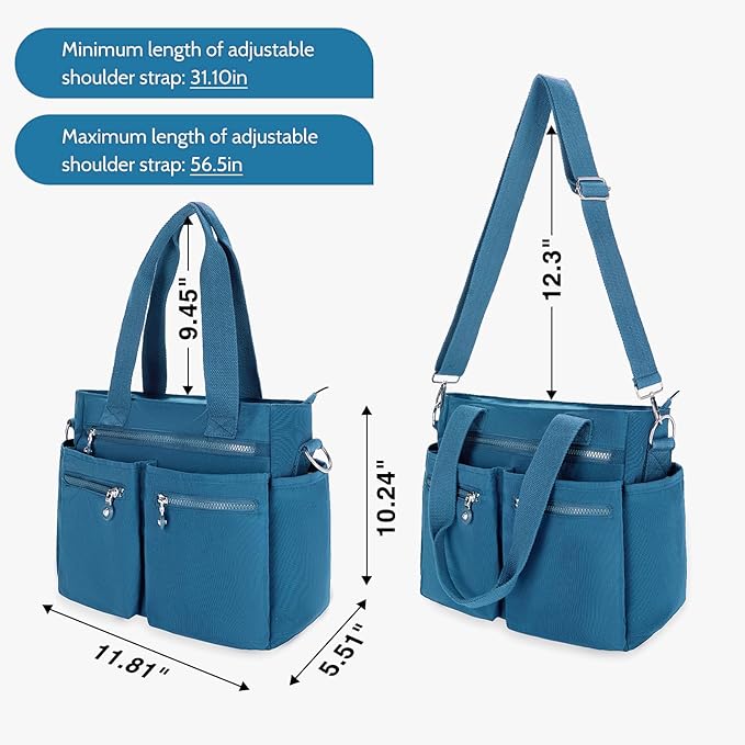 Tote Bag for Women Canvas Handbags for Woman Crossbody Bags with Multiple Pockets