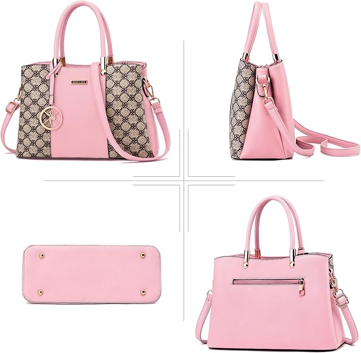 KURGOOL Women Purses and Handbags Top Handle Satchel Shoulder Bags Messenger Tote Bag for Ladie