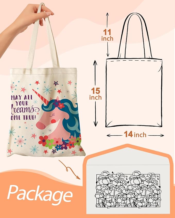 Canvas Tote Bag with Pocket - Aesthetic Cute Canvas Bag for Women Shoulder Totes for Shopping, Work, Gym