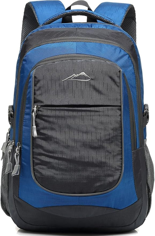 ProEtrade Extra Large Backpack Bookbag for College Travel Laptop Business Hiking Backpack Fit Laptop Up to 17 Inch Sturdy Multi Compartment Gifts for Men Women Night Light Reflective (Light Blue)