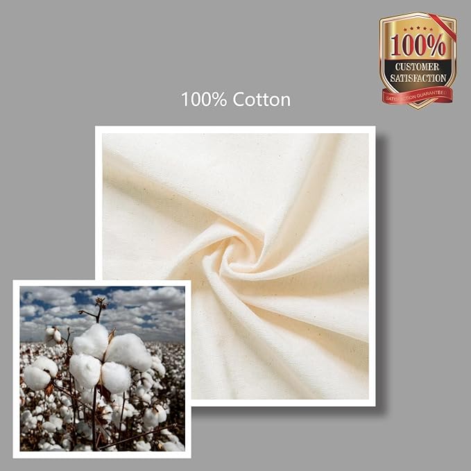 TOPDesign 20-Pack Economical 11.8"x13" Cotton Tote Bags, Lightweight Small Reusable Grocery Shopping Cloth Bags, Suitable for DIY, Advertising, Promotion, Gift, Activity