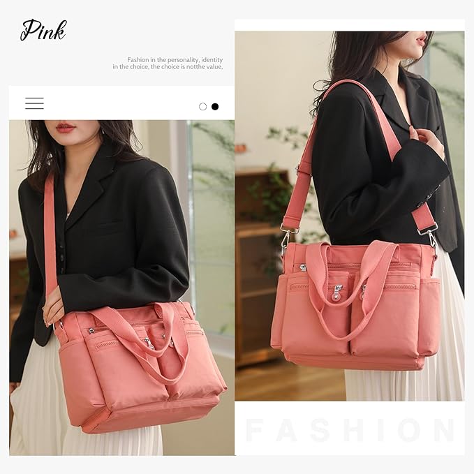 Tote Bag for Women Canvas Handbags for Woman Crossbody Bags with Multiple Pockets