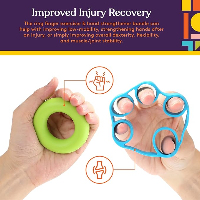 Special Supplies Physical Hand Therapy Putty Kit, Finger Exercisers, Hand Strengtheners, 15 Set Grip Strength,Dexterity, Mobility,Injury Stress Relief