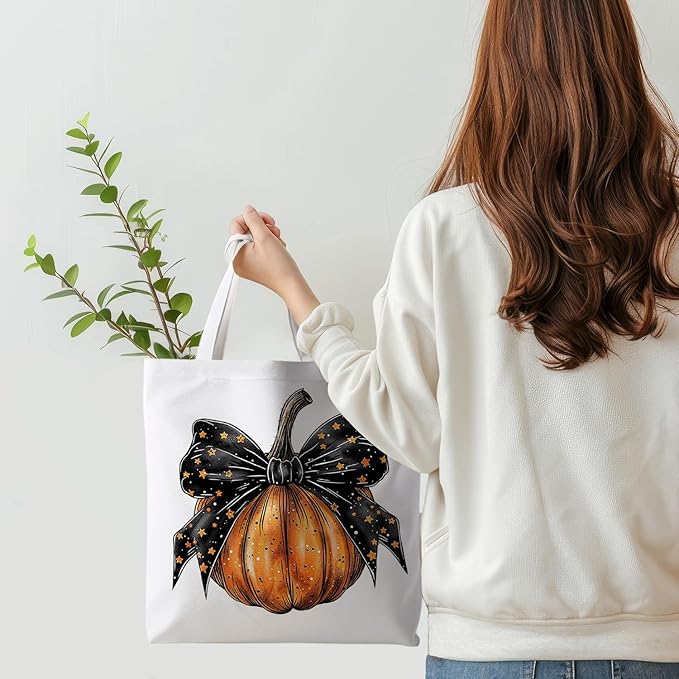 Halloween Tote Bag, Halloween Gifts for Women, Horror Tote Bag, Reusable Grocery Bags Shopping Bags