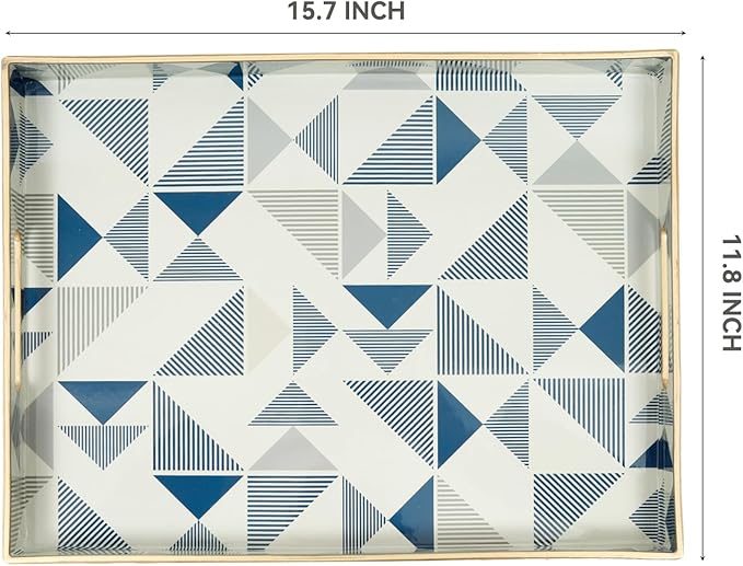 Coffee Table Tray, Serving Trays with Handles, Large Tray for Ottoman Coffee Table, Trays for Living Room Modern