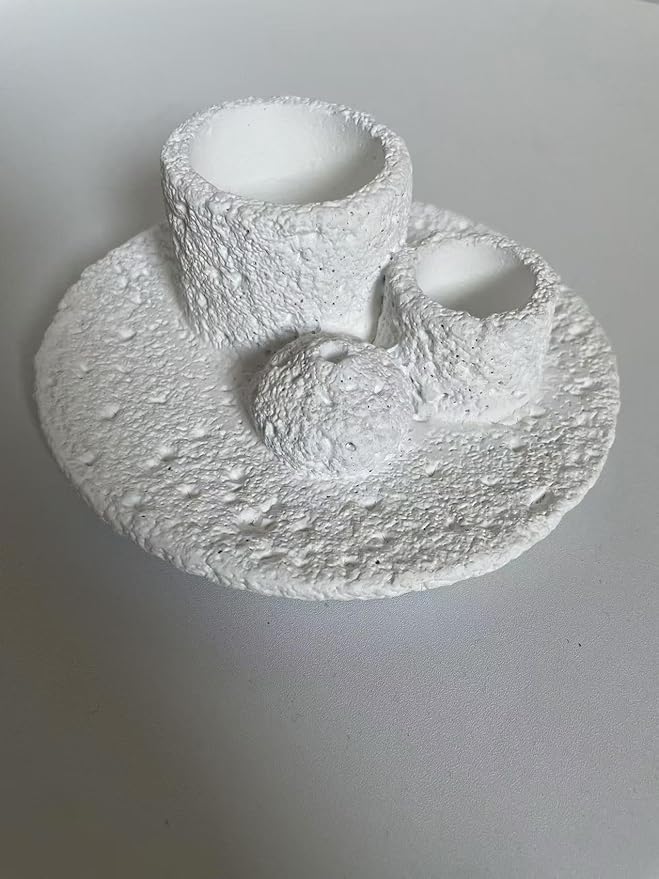 4 in 1 Cement Holder for Incense Sticks/Palo Santo/Sage Sticks/Candle