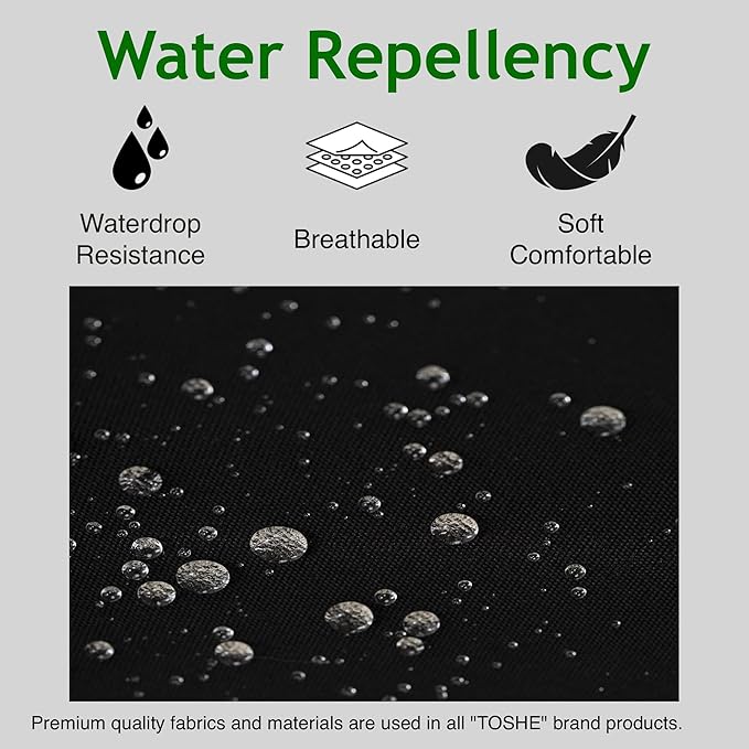 TOSHE Kitchen Apron Waterdrop Resistant Cotton Apron with adjustable Aprons for Women with Pockets 10 Color option Cooking Cream Apron (Cream)