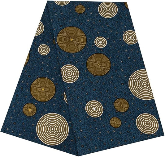 African Fabric Ankara Print Fabric 6 Yards for Party Dress A09