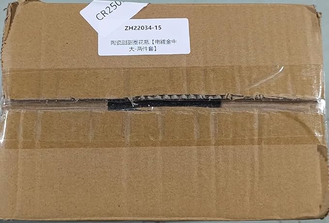 Glossy Gold Ceramic Vase Set of 2,Round Donut Hollow Flower Vases for Home Decor Accents,Modern Minimalist Centerpiece Table Decorations,Wedding,Living Room,Bookshelf,Office,Entryway