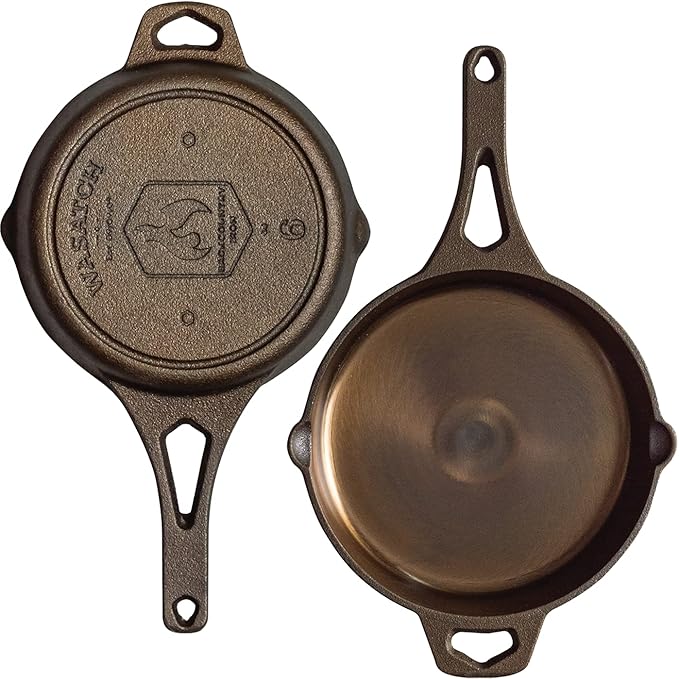 Backcountry Iron 6 Inch Smooth Wasatch Pre-Seasoned Round Cast Iron Skillet