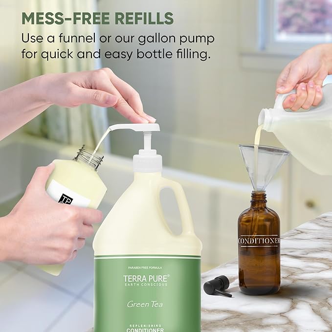 Terra Pure Green Tea Hotel Body Lotion | 1 Gallon | For Hospitality & Vacation Rentals to Refill Dispensers | (Single Gallon)