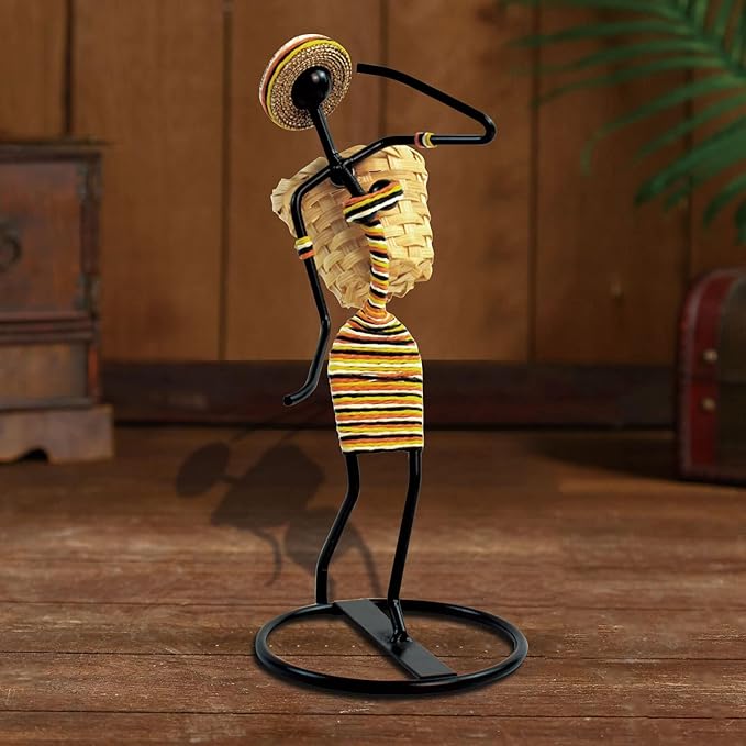 Creative Tea Candle Holder Tealight Holder with Bamboo Baskets and Candle Lights, Great for Decorative Candle Holders Home Decor Centerpiece, Unique Candle Holders