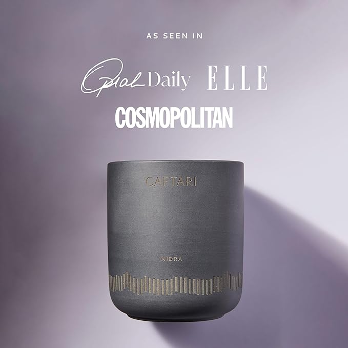 Luxury Aromatherapy Candle | Jasmine, Tuberose & Neroli Scented | 60 Hour Burn | Clean Coconut Soy Wax | Vegan, Gift-Ready Candle for Sleep & Home Spa Feel | Nidra