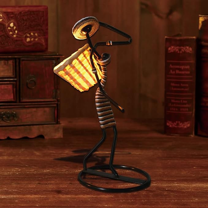 Creative Tea Candle Holder Tealight Holder with Bamboo Baskets and Candle Lights, Great for Decorative Candle Holders Home Decor Centerpiece, Unique Candle Holders