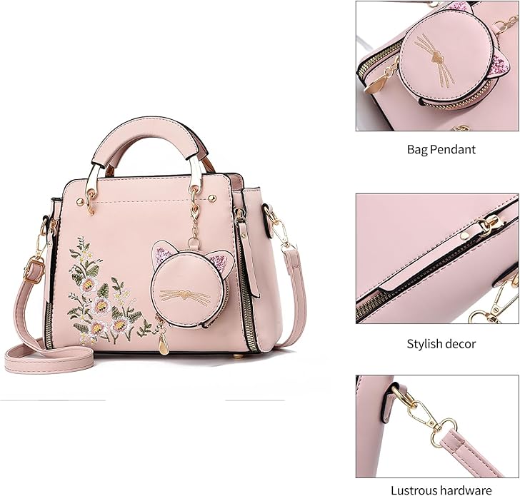 Xiaoyu Fashion Purses and Handbags for Women Ladies Crossbody Bags Top Handle Satchel Shoulder Bags Small Totes