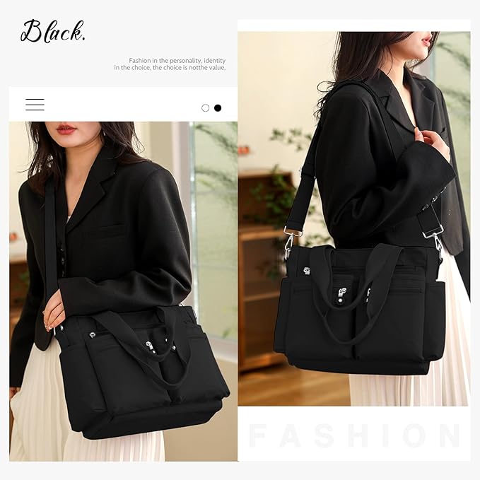 Tote Bag for Women Canvas Handbags for Woman Crossbody Bags with Multiple Pockets