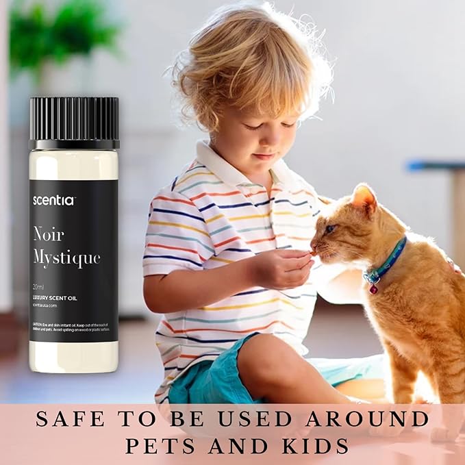 Hotel Diffuser Oil Inspired by The Edition Hotel Scent - 20 mL 0.67 fl oz - Essential Oil Blend Rose, Bergamot, Lemon and Musk Notes for Aromatherapy Diffusers and Humidifiers - Noir Mystique