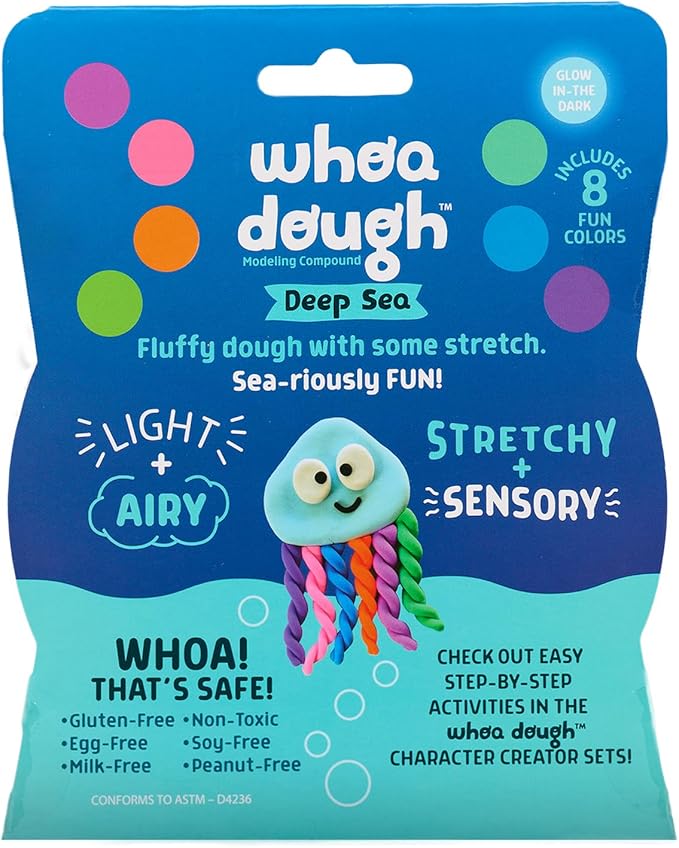Whoa Dough Air Dry Clay Deep Sea 8 Pack by Chuckle and Roar