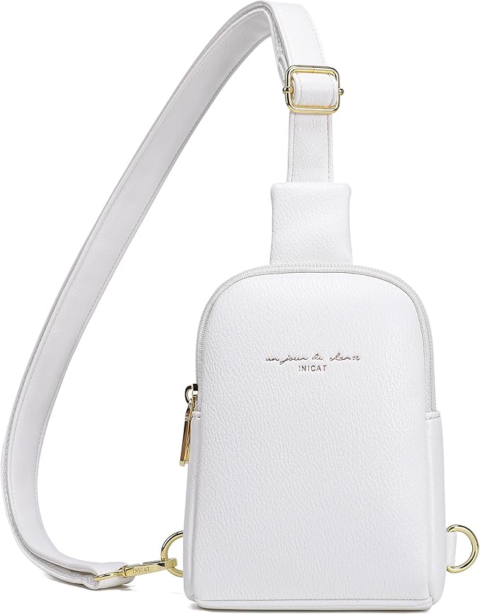 INICAT Travel Small Sling Bag Faux Leather Crossbody Bags Women Fanny Packs Cross Body Bag Purses for Woman